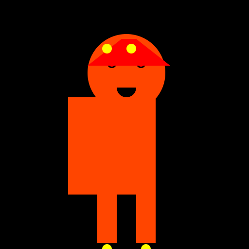 Male Fire Genasi - DrawGPT