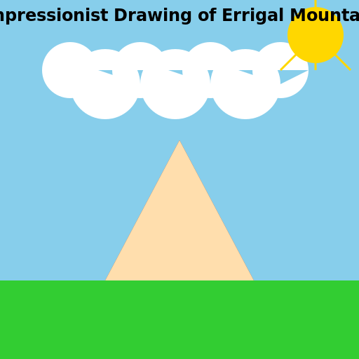 Impressionist Drawing of Errigal Mountain - DrawGPT