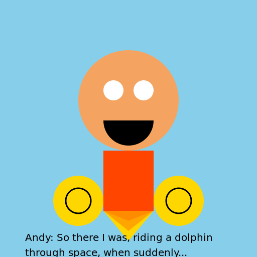 Andy's Fiery Tale - DrawGPT