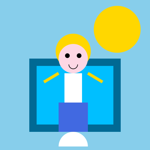 Blonde Girl Jumping in the Pool - DrawGPT