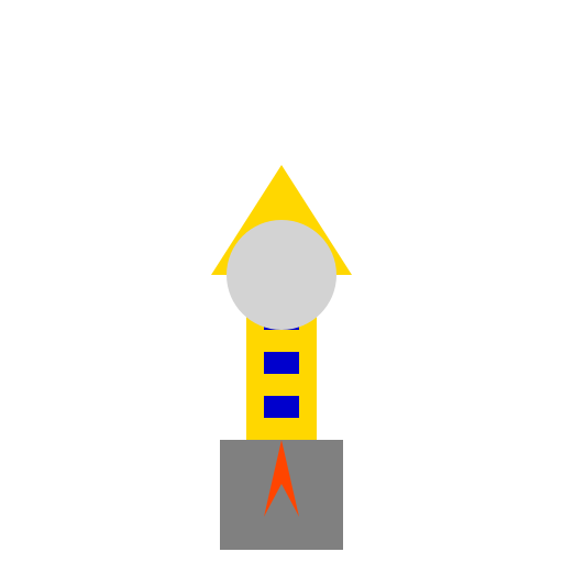 Rocket on Launching Pad - DrawGPT