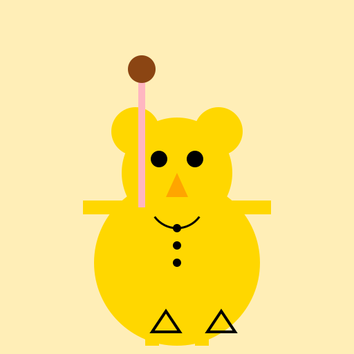 Winnie the Pooh Dancing with a Pina Colada in One Hand - DrawGPT