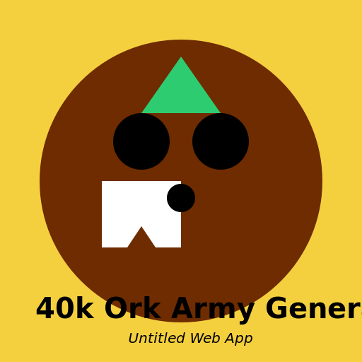 40k Ork Army Generator Logo - DrawGPT