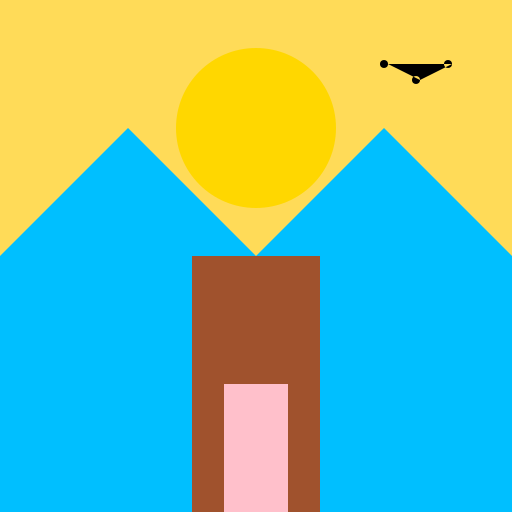 Sunrise Over Gate and Women's Thighs - DrawGPT