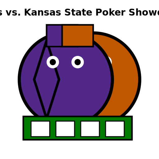 Texas Longhorn vs. Kansas State Mascot in Poker - DrawGPT