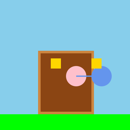 A Girl Drawing in a Gazebo and a Boy Approaches Her - DrawGPT