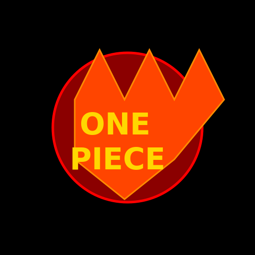 Logo for a Fire Barrel with One Piece reference - DrawGPT