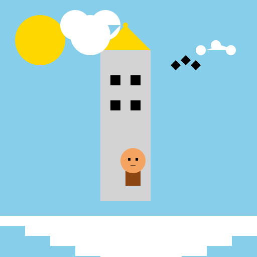 Light Tower and Boy by the Sea - DrawGPT