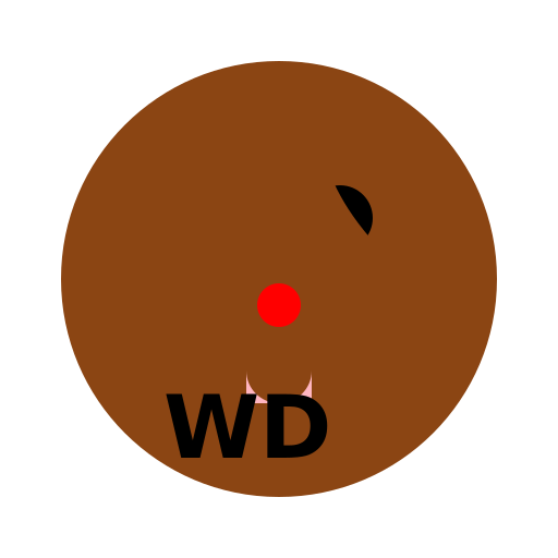 Reindeer with a WD Logo - DrawGPT