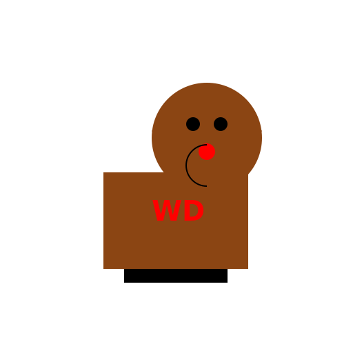 Reindeer with a WD Logo - DrawGPT