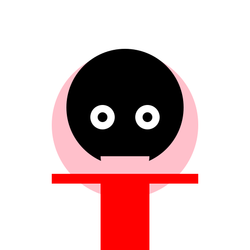 Short Toddler Wearing Red with Black Curly Hair - DrawGPT