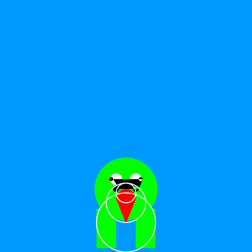 Frog Jumping in a Lake - DrawGPT