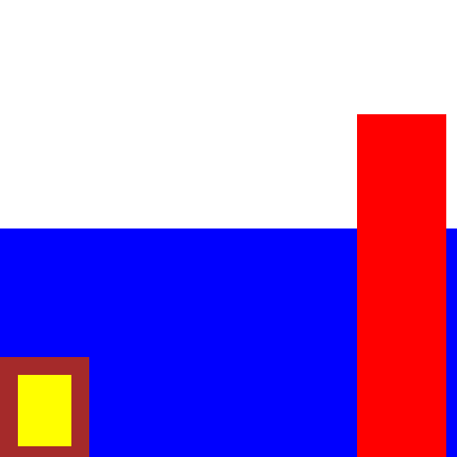 A room with a blue carpet, a little table in the bottom left, - DrawGPT