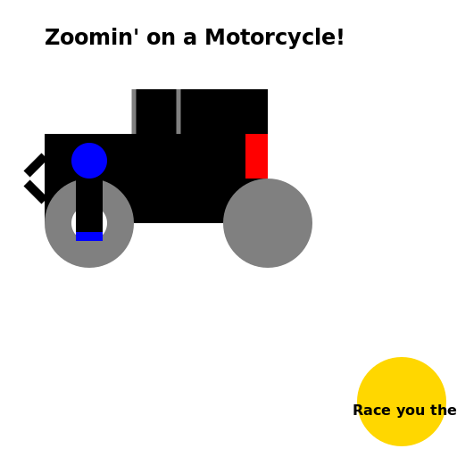 Zoomin' on a Motorcycle - DrawGPT