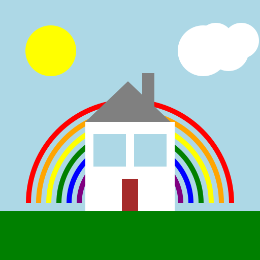 Rainbow House - DrawGPT