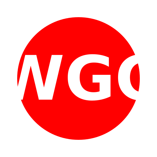 Large, Red Circle with Uppercase WGC - DrawGPT