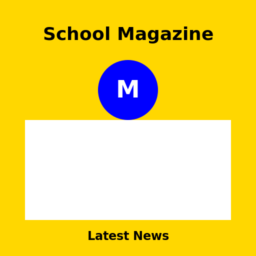 School Magazine Cover Front Page - DrawGPT