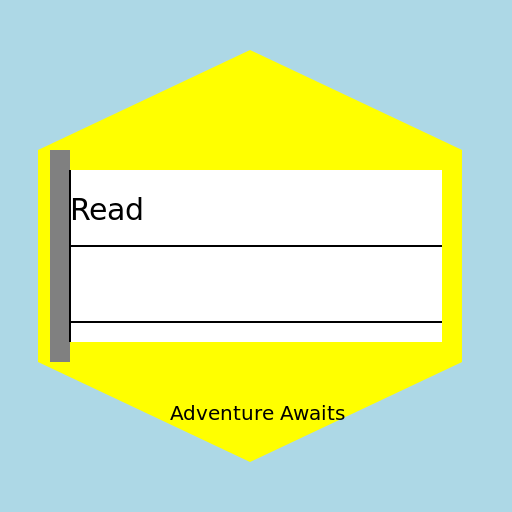 Adventure Awaits Bookmark - DrawGPT