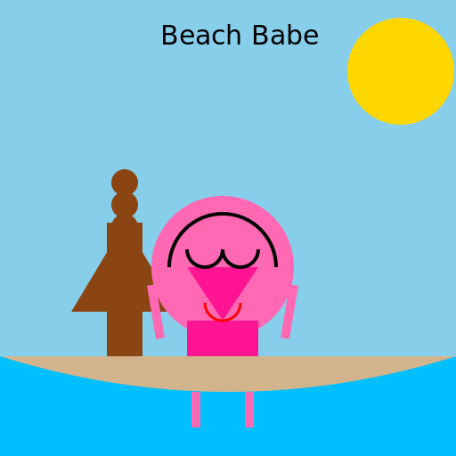 Beach Babe - DrawGPT