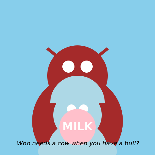 Handsome Man Milking a Bull - DrawGPT