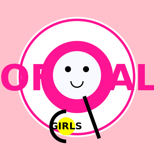 Girls Pink Softball Logo - DrawGPT