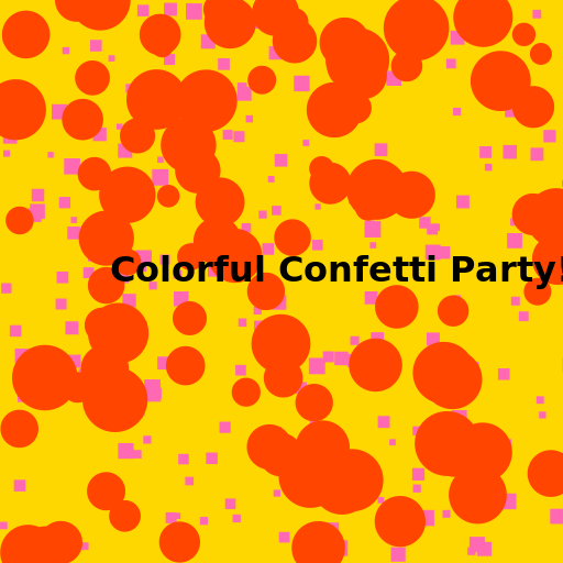 Colorful Confetti Party! - DrawGPT