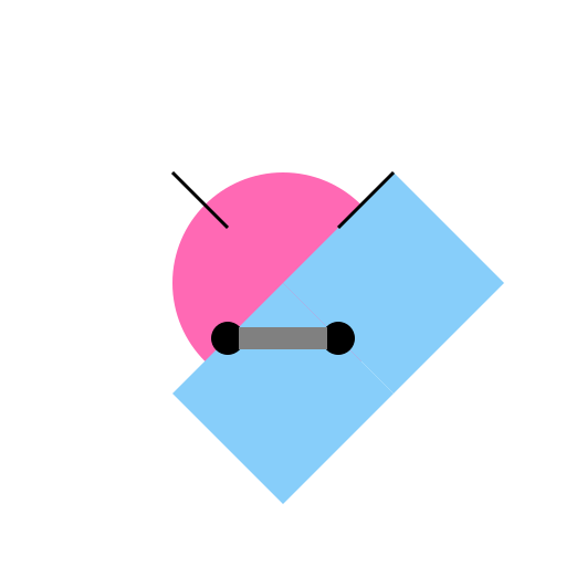 Butterfly with Headphones - DrawGPT