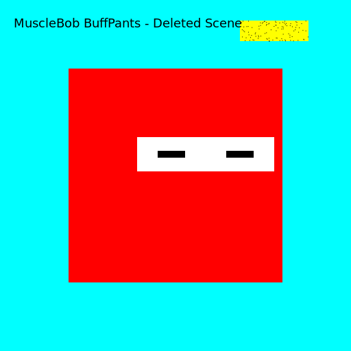 VHS footage deleted scene in MuscleBob BuffPants seeing in SpongeBob's POV filled with live stream - DrawGPT