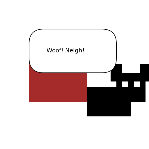 Dog with a Horse - DrawGPT