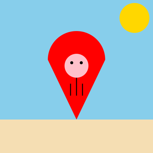 Lady on the Beach - DrawGPT