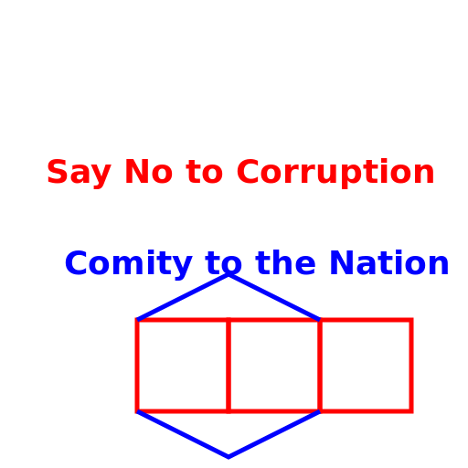 Say No to Corruption; Comity to the Nation. - DrawGPT