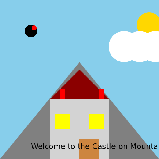 Castle on Mountain - DrawGPT
