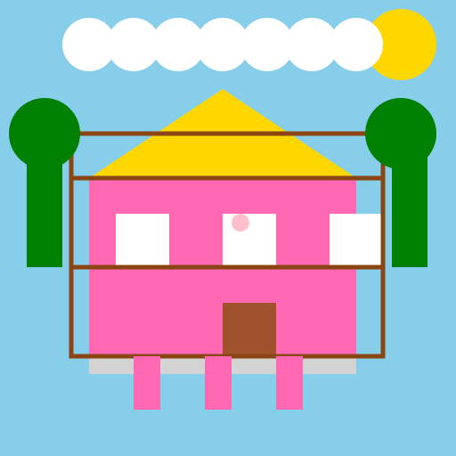 Nursery School in Kid Perspective View - DrawGPT