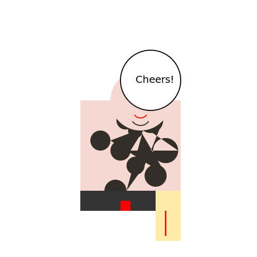 Leopard in a Suit with a Glass of Cava - DrawGPT