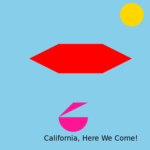 Flying to California with My Husband - DrawGPT