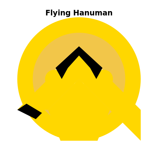 Flying Hanuman - DrawGPT