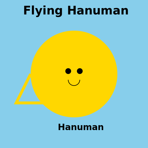 Flying Hanuman - DrawGPT
