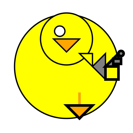 Duck folding a gun - DrawGPT