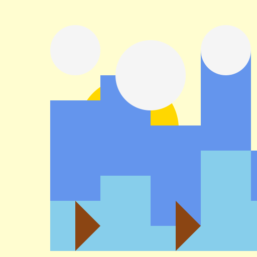 Shanghai in Claude Monet Painting Style - DrawGPT