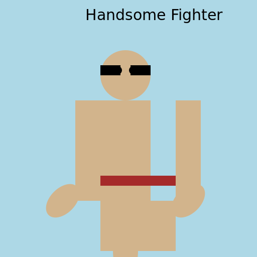 Handsome fighter - DrawGPT