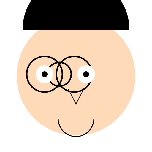 Chubby Asian Girl with Glasses - DrawGPT