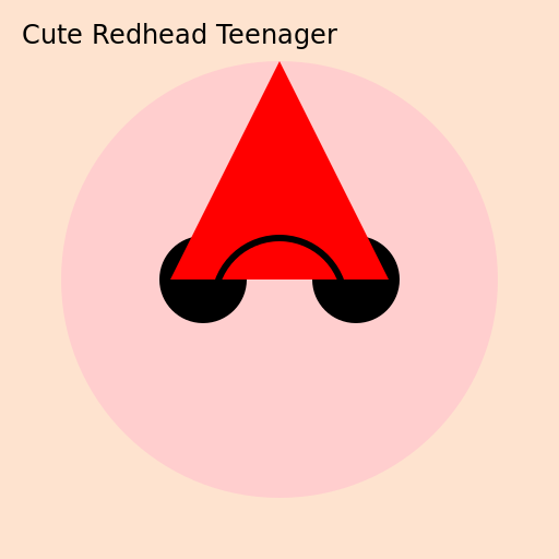 Cute Redhead Teenager - DrawGPT