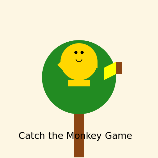 Catch the Monkey Game Logo - DrawGPT