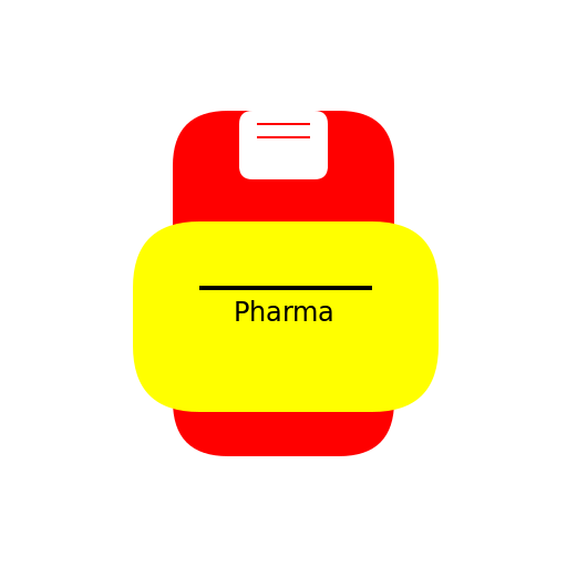 Raw Material Pharma Icon - DrawGPT