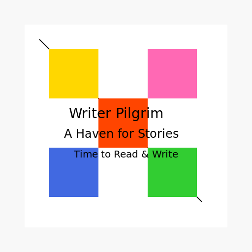 Writer Pilgrim Logo - A Haven for Stories - DrawGPT