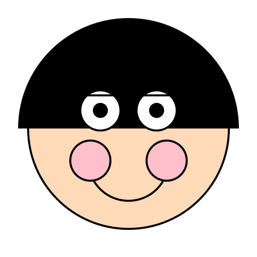 Little Girl with Black Hair - DrawGPT