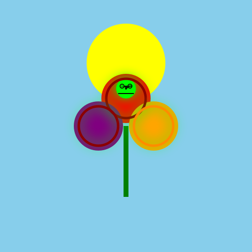Glowing Firefly on a Colorful Flower - DrawGPT