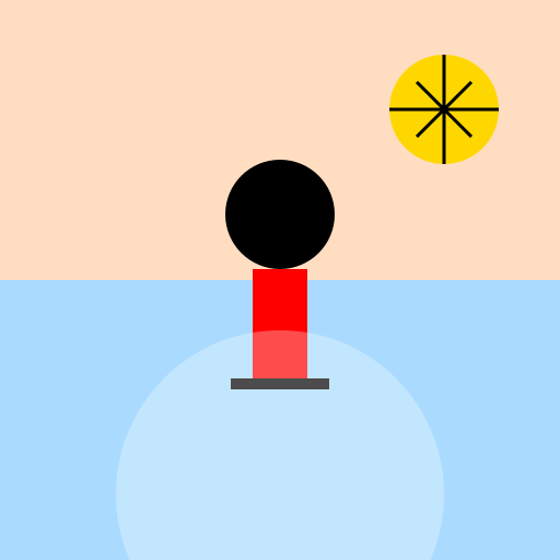 Football player coming out of a lake at dawn - DrawGPT