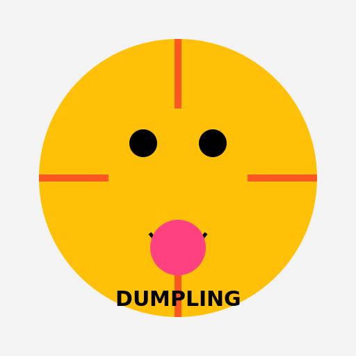 Dumpling in a Stylish Minimal Look Logo - DrawGPT