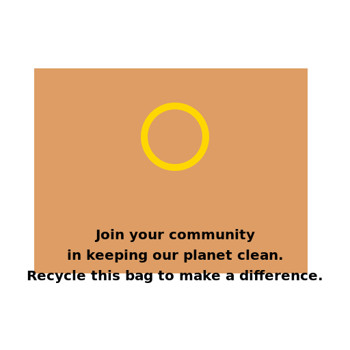 Join your community in keeping our planet clean. Recycle this bag to make a difference - DrawGPT